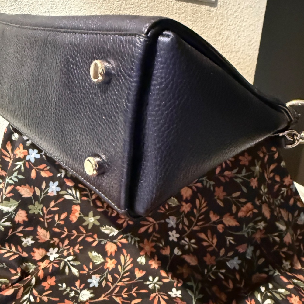 Coach Blue Shimmer Glimmer Metallic Satchel Rare Htf BNNU NWOT - Picture 7 of 14